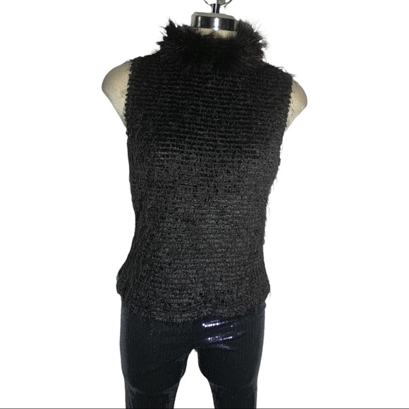 Black Fency Top Sleeveless Size M - Picture 13 of 16